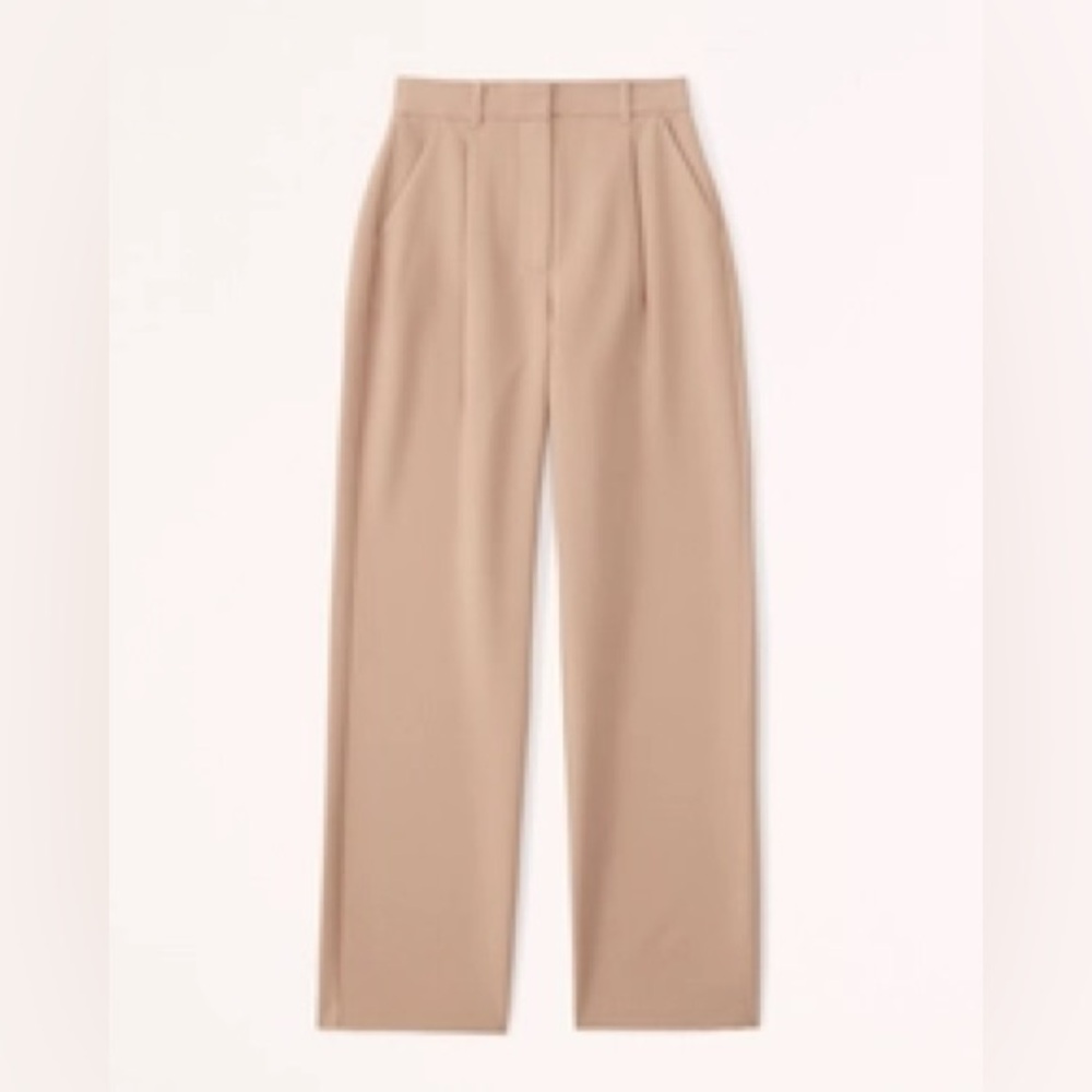 Curve Love Tailored Straight Pant, Tan
